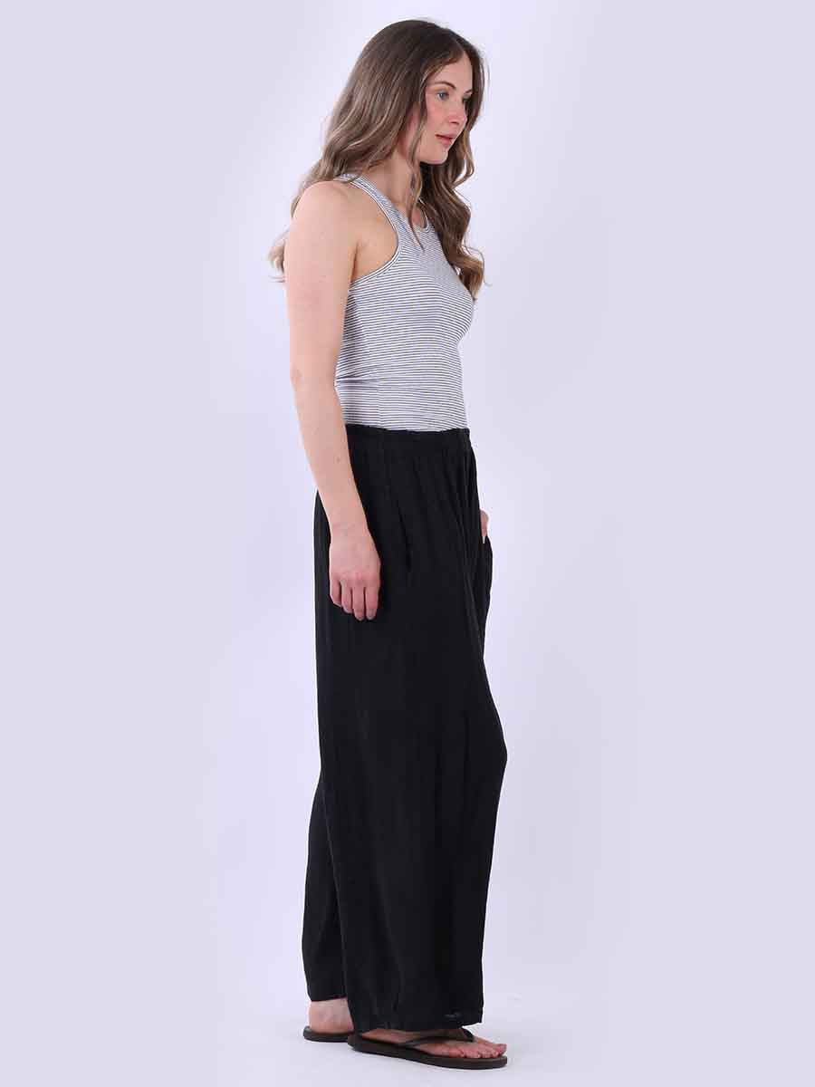 Women Plain Linen Universal Fit Pant