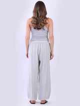 Women Plain Linen Universal Fit Pant