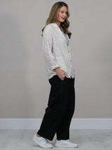 Broderie Eyelet Formal Collar Jacket