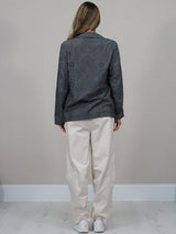 Broderie Eyelet Formal Collar Jacket