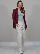 Broderie Eyelet Formal Collar Jacket