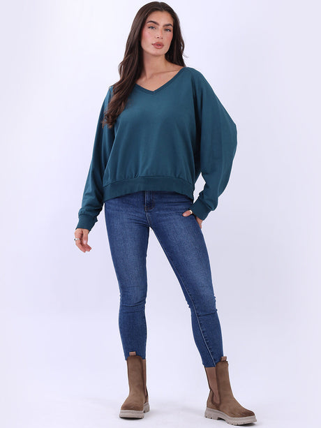 Women Cotton Solid Crop Sweat Top