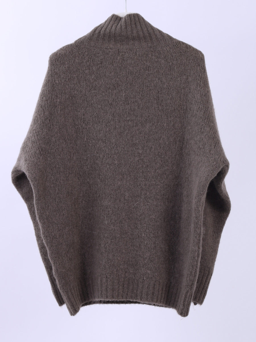 Plain Knitted Crop Woolen Jumper