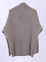 Plain Knitted Crop Woolen Jumper