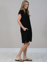 Italian Plain Linen Shift Dress