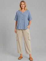 Plain Cotton Top Denim