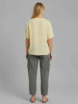 Plain Buttoned Lagenlook Cotton Top