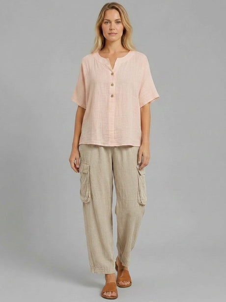 Plain Cotton Top Pink