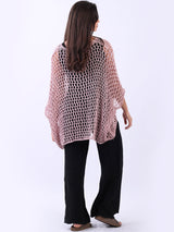 Batwing Crochet Knit Tunic Beach Top