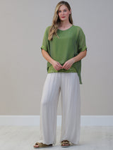 Chunky Twin Sequin Ladies Silk Top