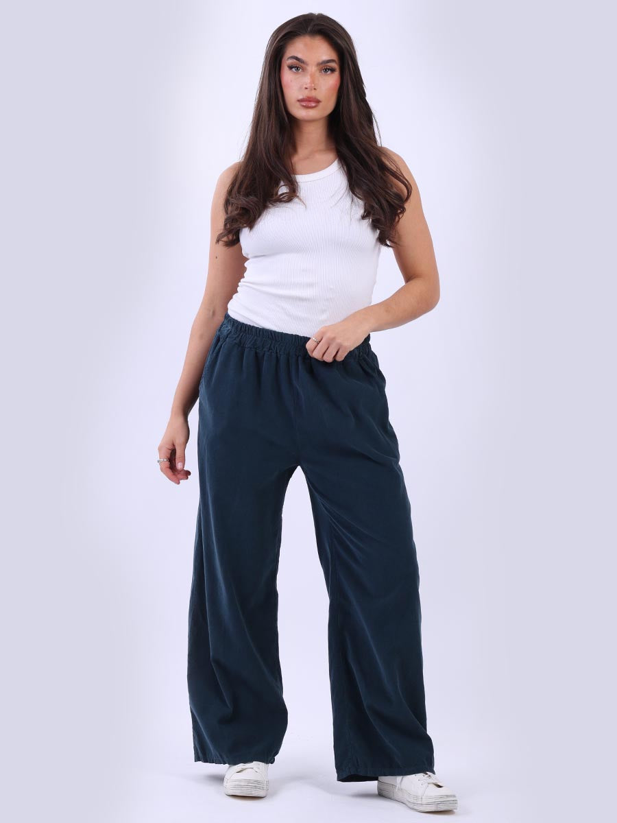 Cotton Corduroy Women Pant Teal