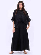 Mesh Net Top Black