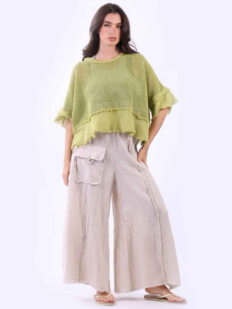 Mesh Net Top Olive