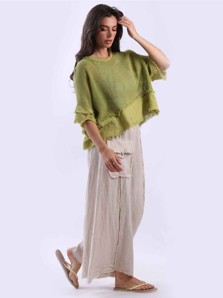 Plain Meh Net Lagelook Batwing Top