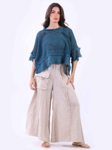 Mesh Net Top Teal