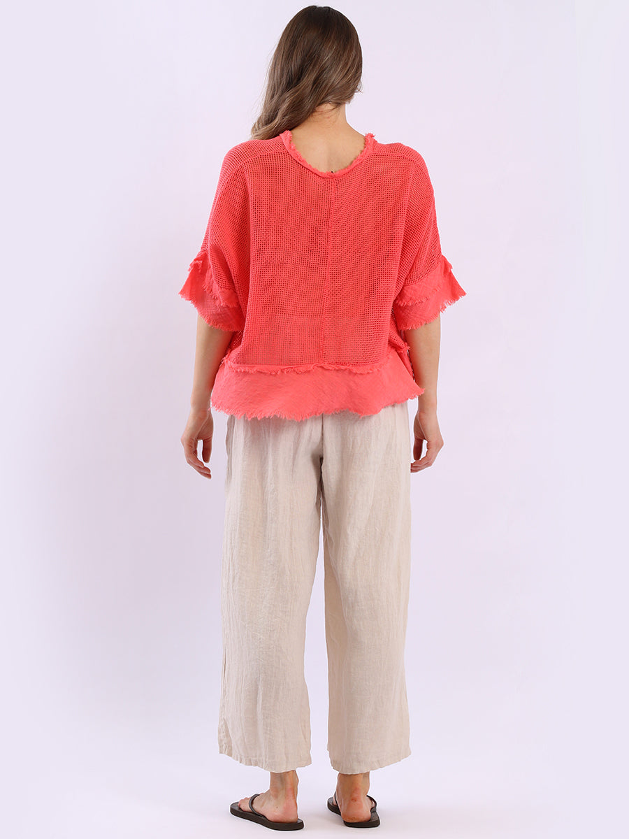 Plain Meh Net Lagelook Batwing Top