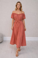 Off Shoulder Maxi Dress Sugar Poppy