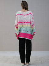 Batwing Plus Size Wool Knitted Jumper