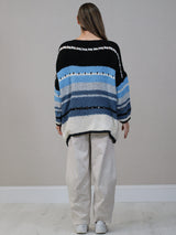 Batwing Plus Size Wool Knitted Jumper