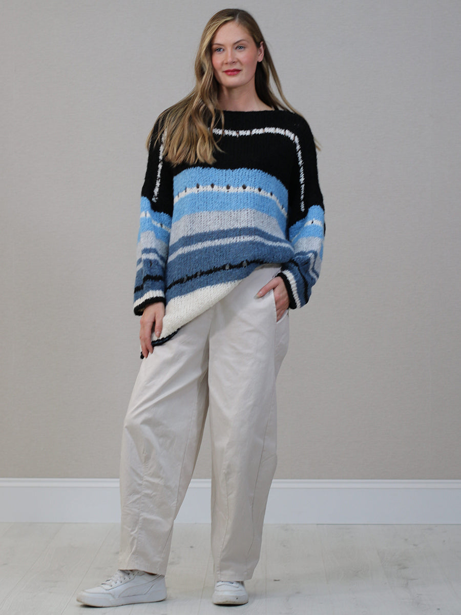 Batwing Plus Size Wool Knitted Jumper