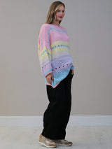 Batwing Plus Size Wool Knitted Jumper