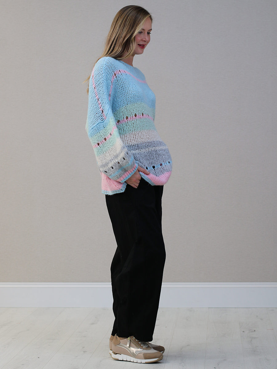 Batwing Plus Size Wool Knitted Jumper