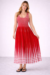 Oversized Tank Dress Red