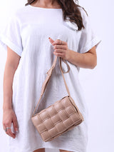 Leather Padded Shoulder Bag