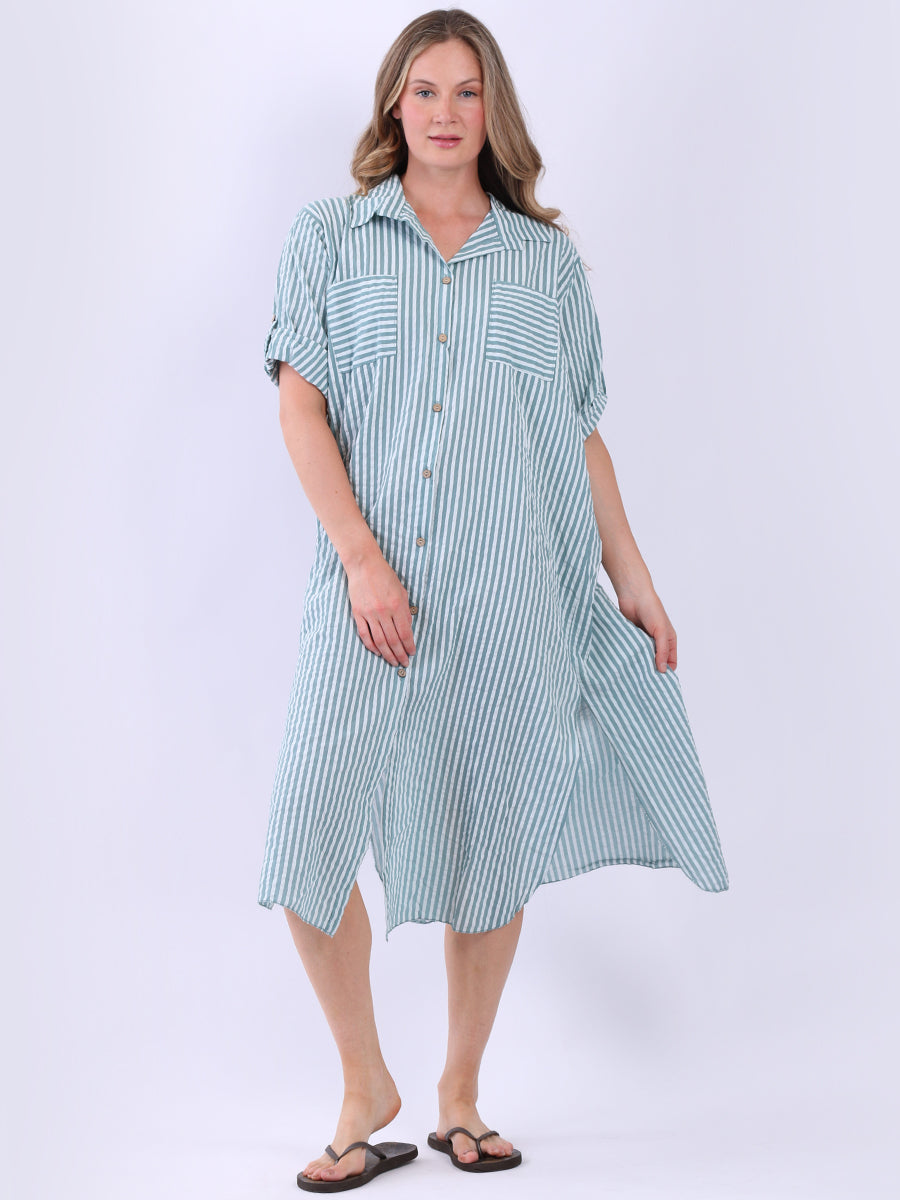 Plus size cotton shirt dress hotsell