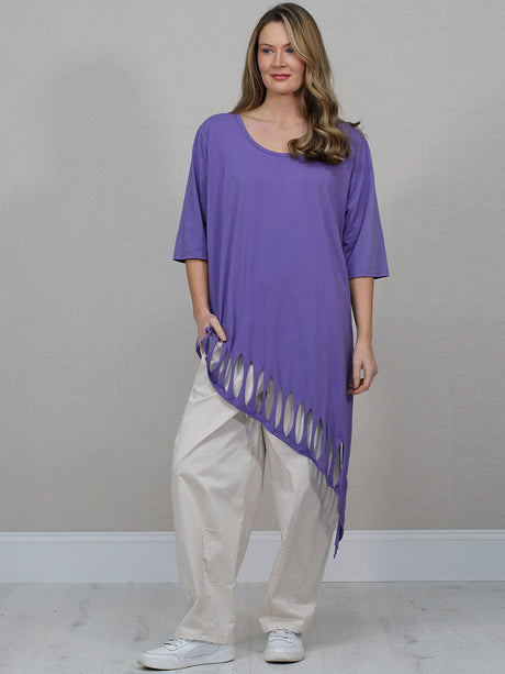 Plus Size Cotton Top Lilac