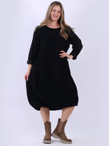 Cotton Corduroy Lagenlook Plus Size Dress