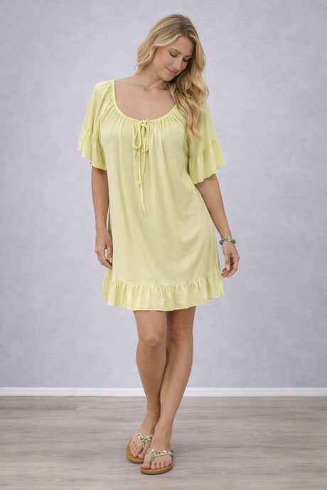 Plain Oversized Mini Dress Mint