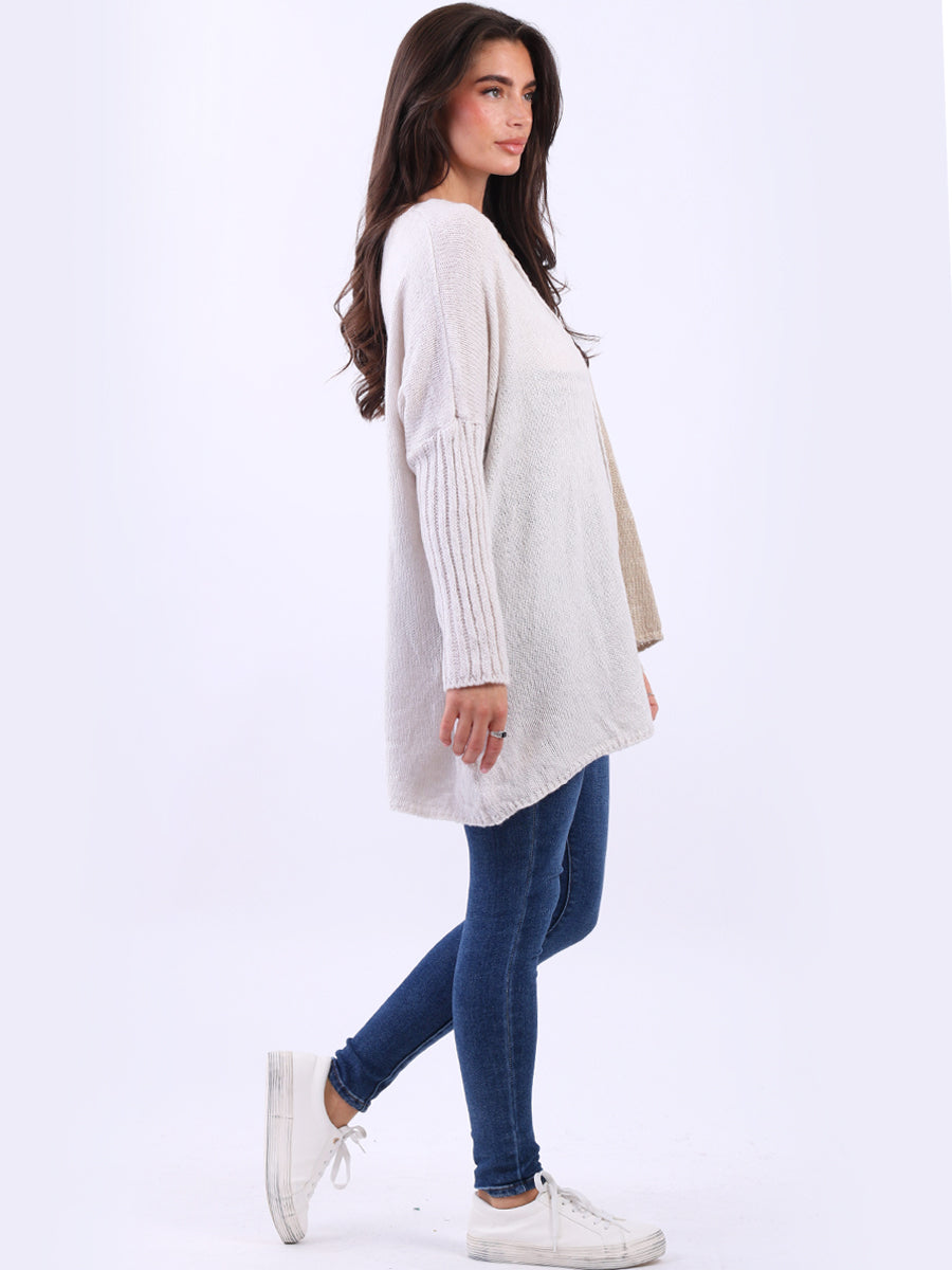 Batwing Chunky Knit Wooly Jumper