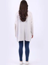 Batwing Chunky Knit Wooly Jumper