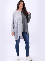 Batwing Chunky Knit Wooly Jumper