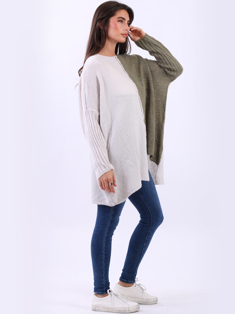 Batwing Chunky Knit Wooly Jumper