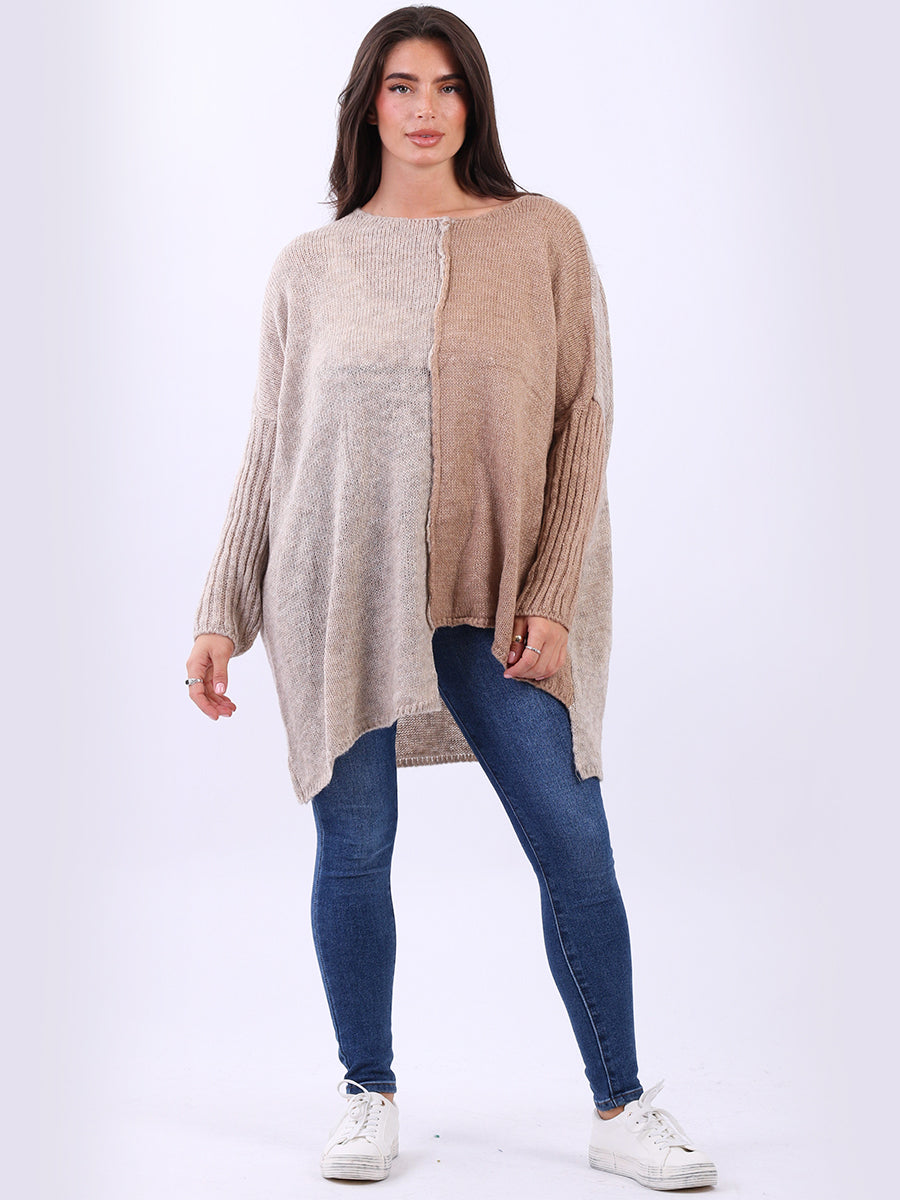 Batwing Chunky Knit Wooly Jumper