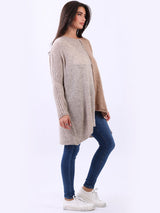 Batwing Chunky Knit Wooly Jumper