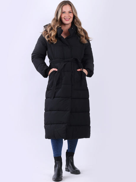 Made In Italy Women Oversized Puffer Padded Hoodie Coat