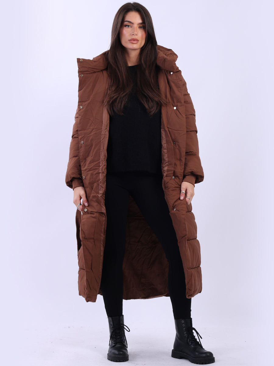 Women Oversized Puffer Padded Hoodie Coat