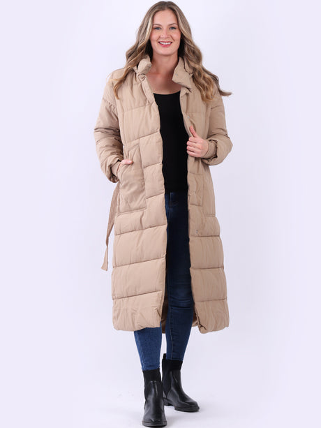 Made In Italy Women Oversized Puffer Padded Hoodie Coat