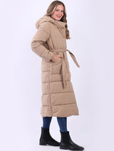 Made In Italy Women Oversized Puffer Padded Hoodie Coat