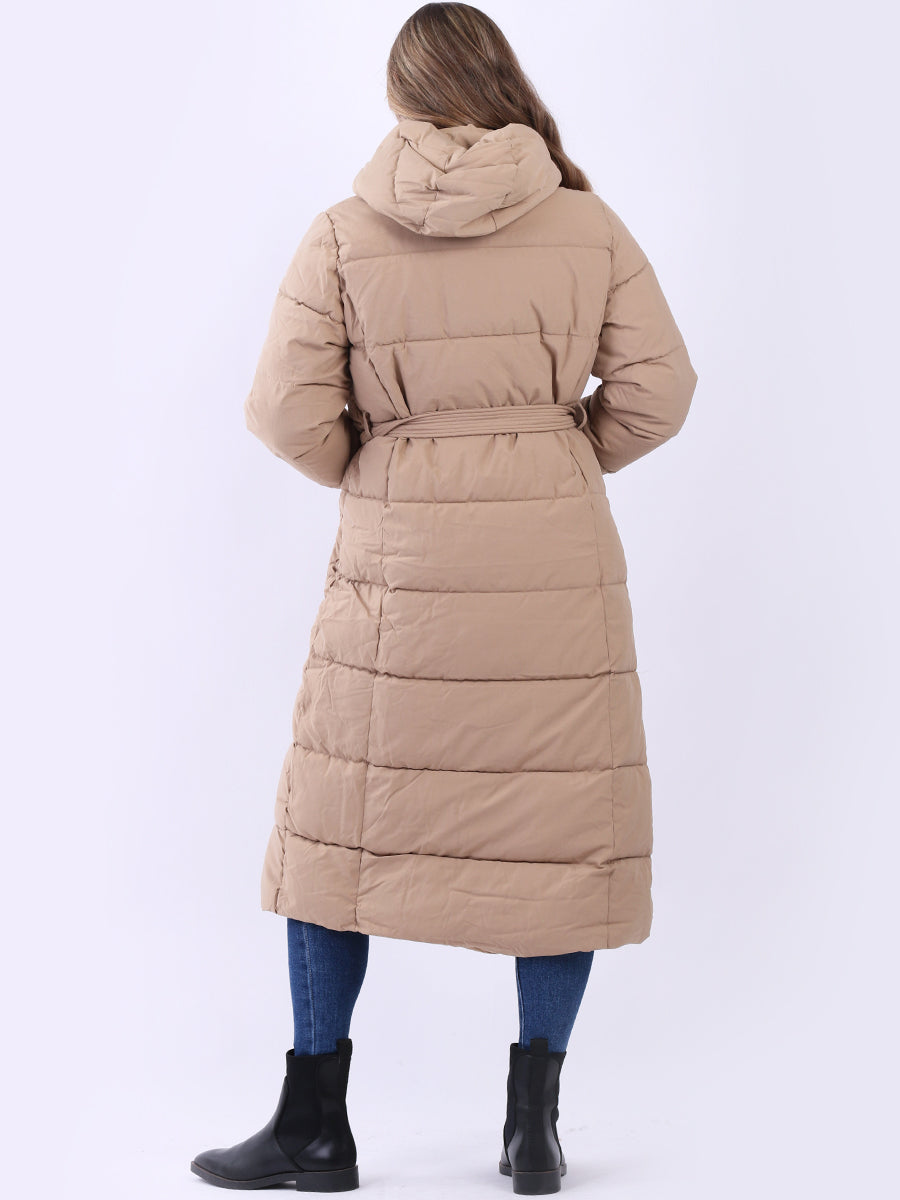 Made In Italy Women Oversized Puffer Padded Hoodie Coat