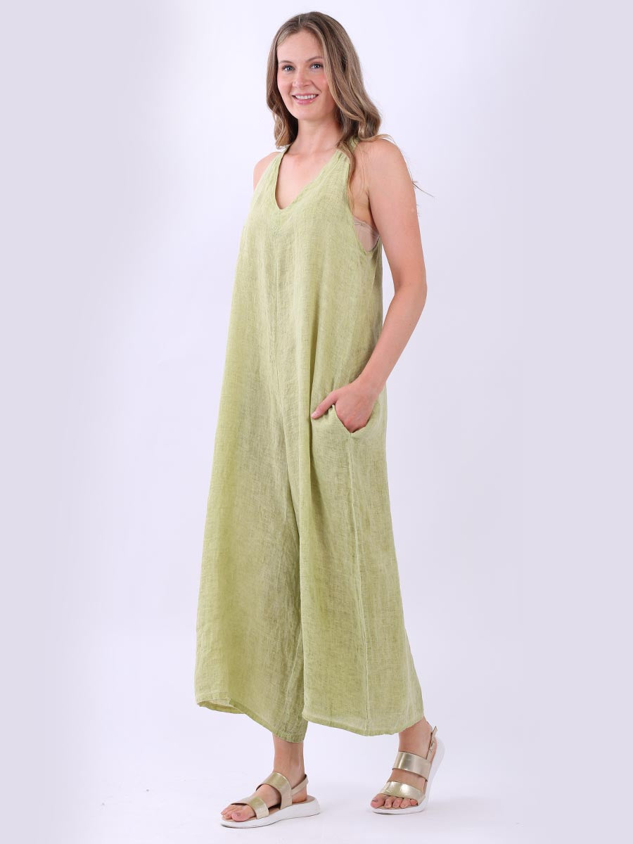 Plus size lime green jumpsuit clearance