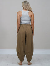 Women Solid Corduroy Cotton Trouser