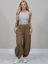 Women Solid Corduroy Cotton Trouser