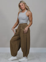 Women Solid Corduroy Cotton Trouser