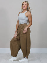 Women Solid Corduroy Cotton Trouser