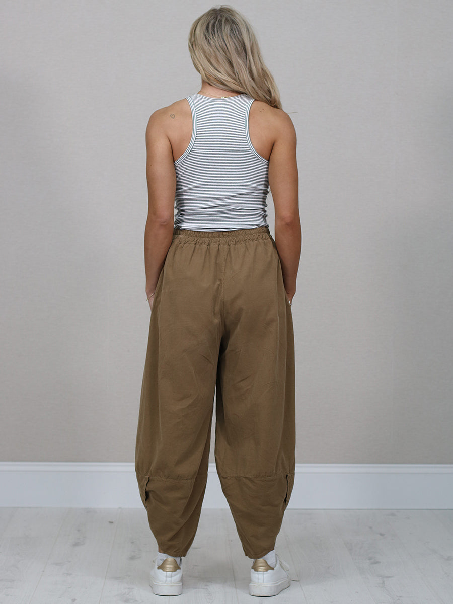 Women Solid Corduroy Cotton Trouser
