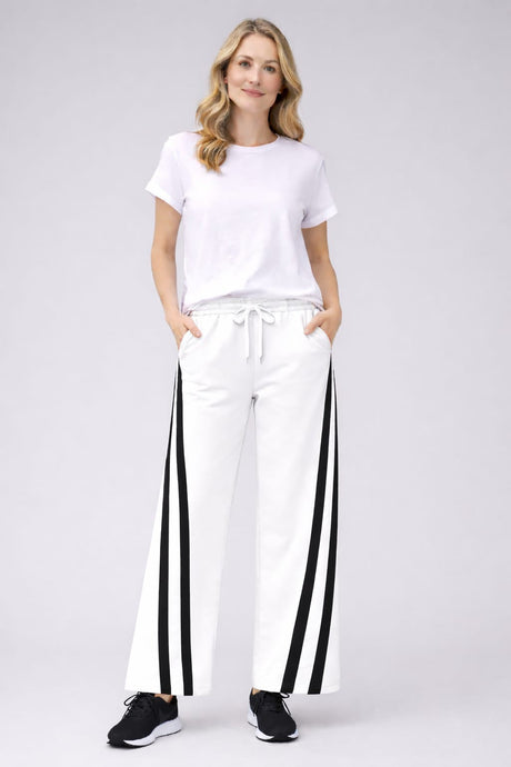 Cotton Knit Trouser White